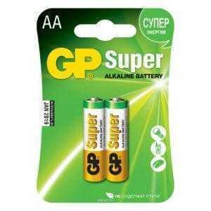 4ss 1 300x300 - Алкалиновые батарейки GP Super Alkaline 15А АA - 2 шт. на блистере