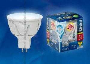 6lk19 300x214 - Лампа светодиодная LED-JCDR-5W/NW/GU5.3/FR ALP01WH пластик