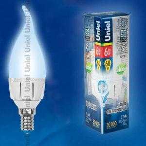 898989898lk10 1 300x300 - Лампа светодиодная LED-CW37-6W/NW/E14/FR ALP01WH пластик