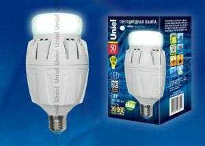 ds30 300x214 - Лампа светодиодная LED-M88-50W/NW/E27/FR ALV01WH картон
