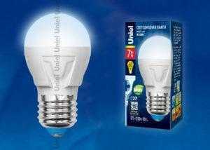 lk16 1 300x214 - Лампа светодиодная LED-G45-7W/NW/E27/FR PLP01WH картон