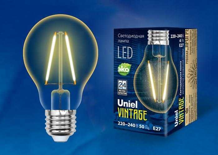 Светодиодная лампа Uniel Vintage LED-A67-4W/GOLDEN/E27 GLV21GO - купить лампу Uniel Vintage LED-A67-4W/GOLDEN/E27 GLV21GO по выгодной цене в интернет-магазине
