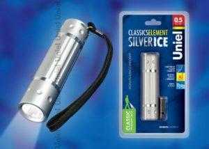 S-LD026-C Silver Фонарь Uniel серии Стандарт «Classics element -Silver Ice»
