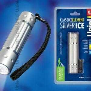 S-LD026-C Silver Фонарь Uniel серии Стандарт «Classics element -Silver Ice»