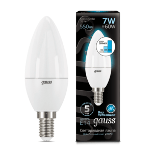 103101207 s 300x300 - Лампа Gauss LED Свеча E14 7W 550lm 4100К step dimmable 1/10/100