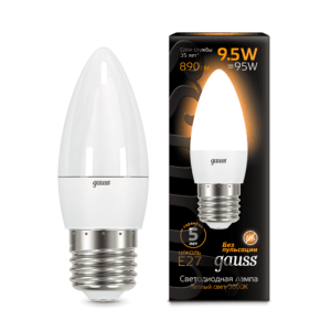 103102110 300x300 - Лампа Gauss LED Candle E27 9.5W 3000К
