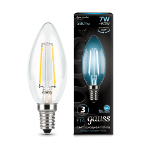 103801207 300x300 - Лампа Gauss LED Filament Candle E14 7W 4100К