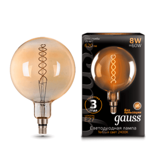 154802008 300x300 - Лампа Gauss LED Vintage Filament Flexible G200 8W E27 200*300mm Golden 2400K