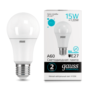 23225 300x300 - Лампа Gauss LED Elementary A60 15W E27 4100K