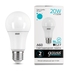 23229 300x300 - Лампа Gauss LED Elementary A60 20W E27 4100K