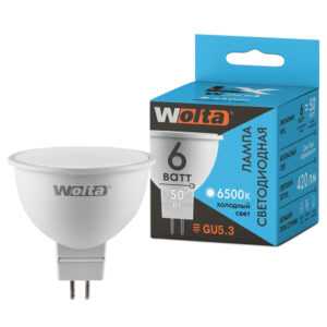 8 1 300x300 - Светодиодная лампа WOLTA LX 30WMR16-220-6GU5.3 6Вт 6500K GU5.3